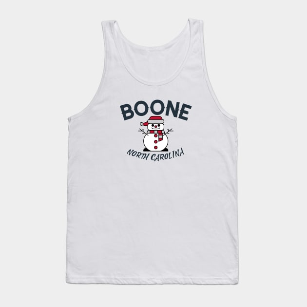 Boone, North Carolina Winter Tank Top by Mountain Morning Graphics